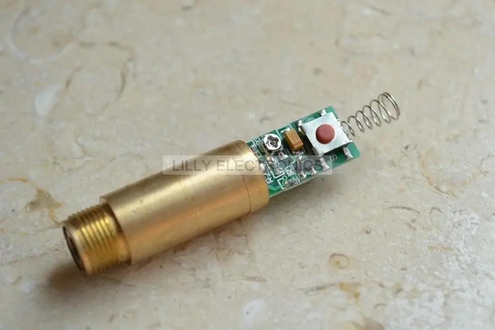 Промышленный/лабораторный 3VDC 532nm зеленый лазер 5mW диодный модуль DIY