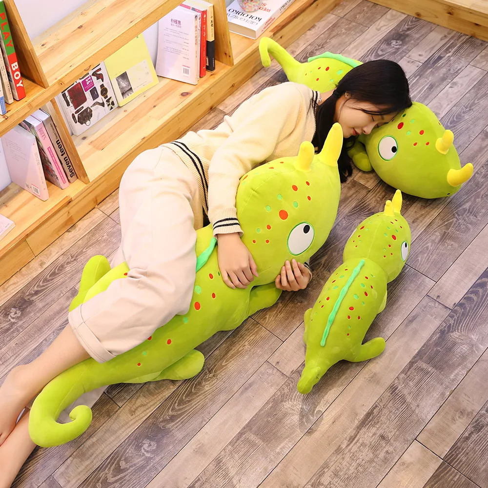 60/110cm New Lifelike Chameleon Plush Toy Simulation Animal Lizard Stuffed Pillow Cushion Wholesale Christmas Gift for Kids
60/110cm New Lifelike Chameleon Plush Toy Simulation Animal Lizard Stuffed Pillow Cushion Wholesale Christmas Gift for Kids