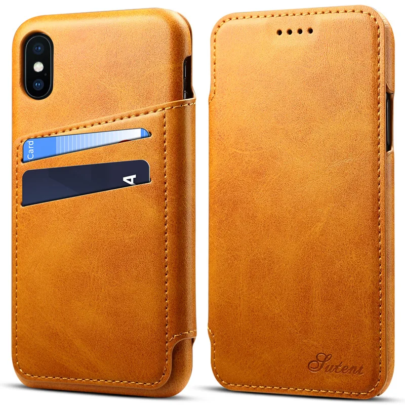 5 видов цветов новинка для iPhone X XR XS Max деловой винтажный мужской кошелек чехол телефона флип кожаный сумки