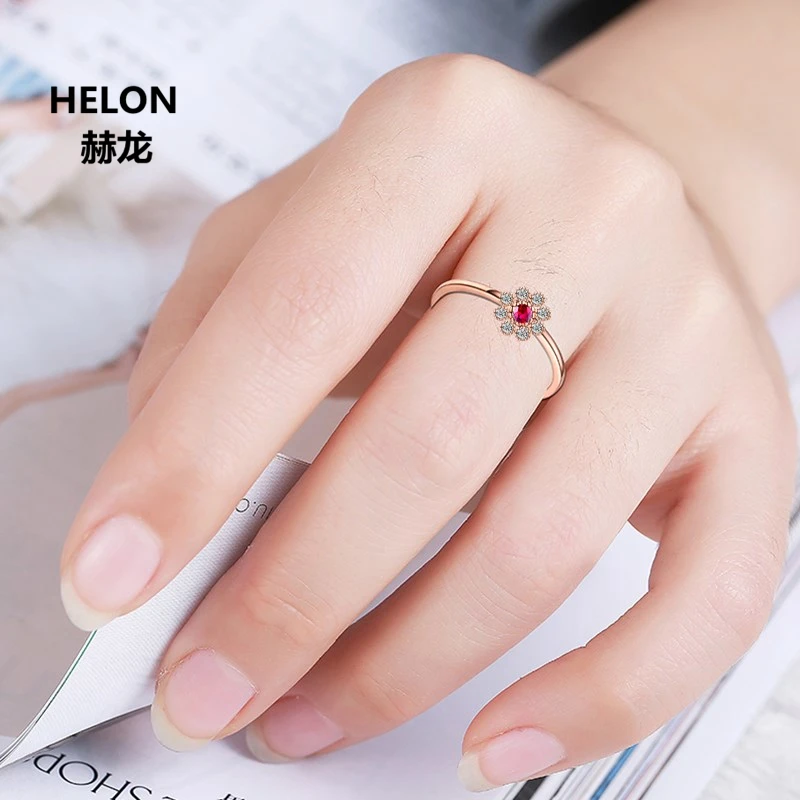 Natural Diamonds Women Engagement Ring Solid 14k Rose Gold Genuine Ruby Wedding Anniversary Band Party Ring Unqiue
Natural Diamonds Women Engagement Ring Solid 14k Rose Gold Genuine Ruby Wedding Anniversary Band Party Ring Unqiue