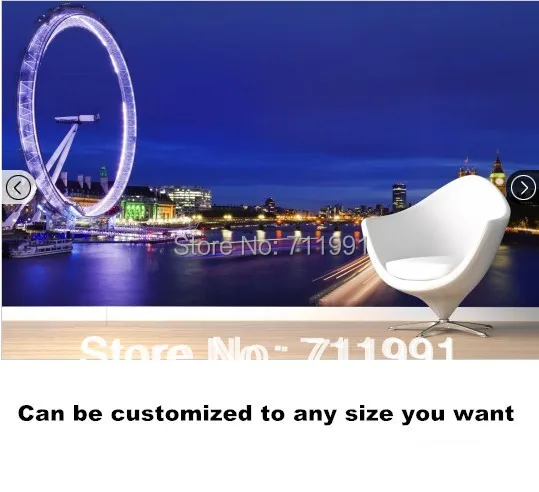 Custom photo wallpaper, London Eye Wall Mural for the living room hotel restaurant background wall waterproof papel de parede
Custom photo wallpaper, London Eye Wall Mural for the living room hotel restaurant background wall waterproof papel de parede
