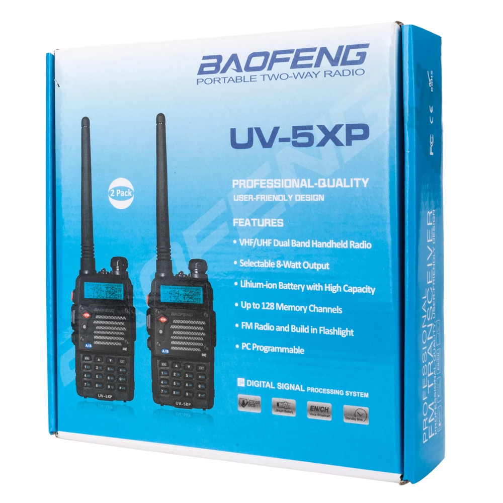 UV-5XP 7.4v 2000mAh 8W Dual-band Walkie Talkie Earphone For BAOFENG Walkie Talkie Black
UV-5XP 7.4v 2000mAh 8W Dual-band Walkie Talkie Earphone For BAOFENG Walkie Talkie Black