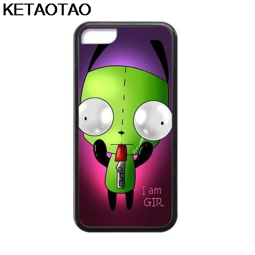 KETAOTAO Viola Gir Invader Zim sacchetti чехлы для телефонов iPhone 4S 5C 5S 6S 7 8 Plus X Samsung чехол Мягкий ТПУ