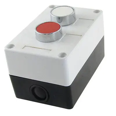 Red White Sign 2 Momentary Push Button Switch Station Box Non Lock NO N/O NC N/C
Red White Sign 2 Momentary Push Button Switch Station Box Non Lock NO N/O NC N/C