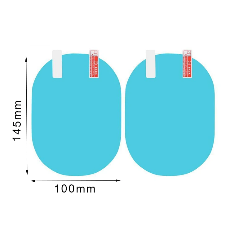 2 шт. Автомобильная зеркальная защитная пленка заднего вида противотуманная