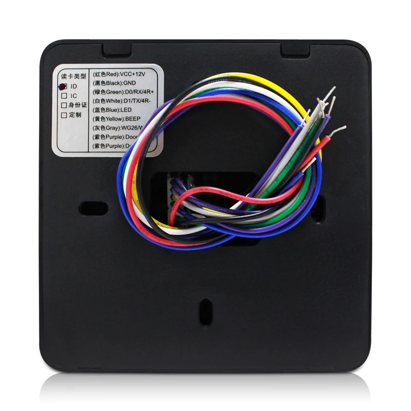 RFID reader, ID reader 125K, black colour ,wiegand 26/34 ourput, suit for connect to Access Control sn:D1
RFID reader, ID reader 125K, black colour ,wiegand 26/34 ourput, suit for connect to Access Control sn:D1