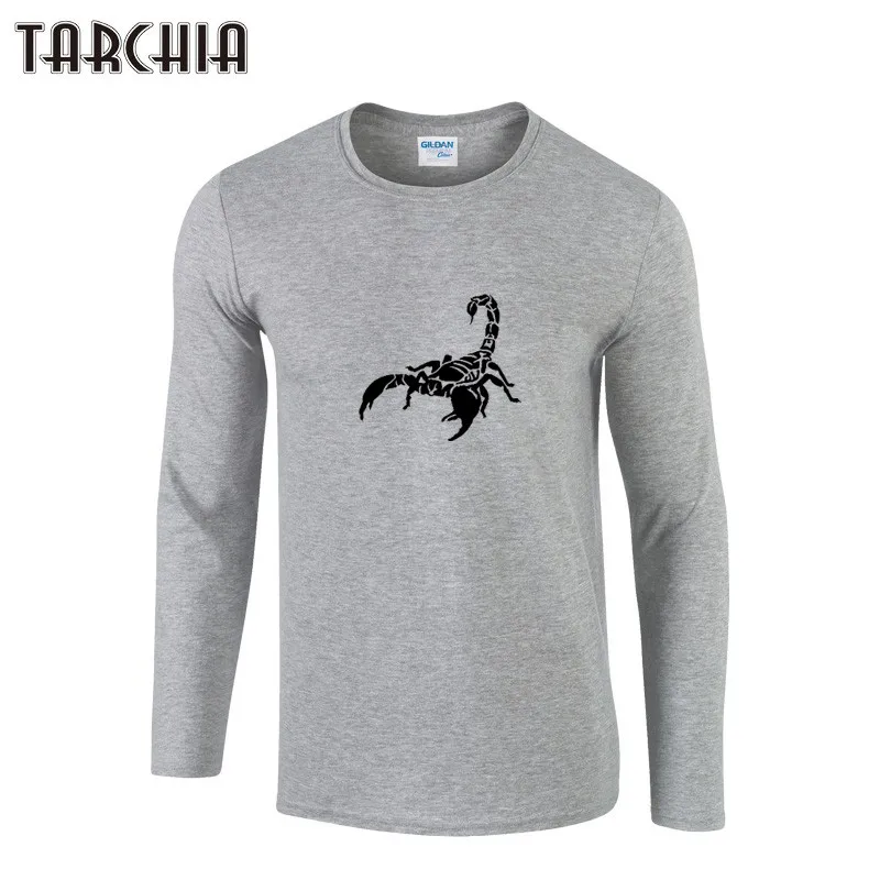 TARCHIA T Shirts Men Brand Cotton Men Scorpion Printed T-Shirt Men Long Sleeve T Shirt Slim Fit Tops Tees Autumn Spring
TARCHIA T Shirts Men Brand Cotton Men Scorpion Printed T-Shirt Men Long Sleeve T Shirt Slim Fit Tops Tees Autumn Spring