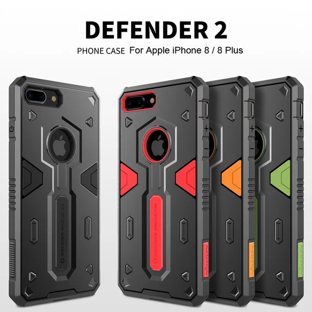 Для iPhone X XR XS MAX чехол iphone se 2020 Nillkin Defender 2 противоударный защитный тонкий для 7 8 Plus
