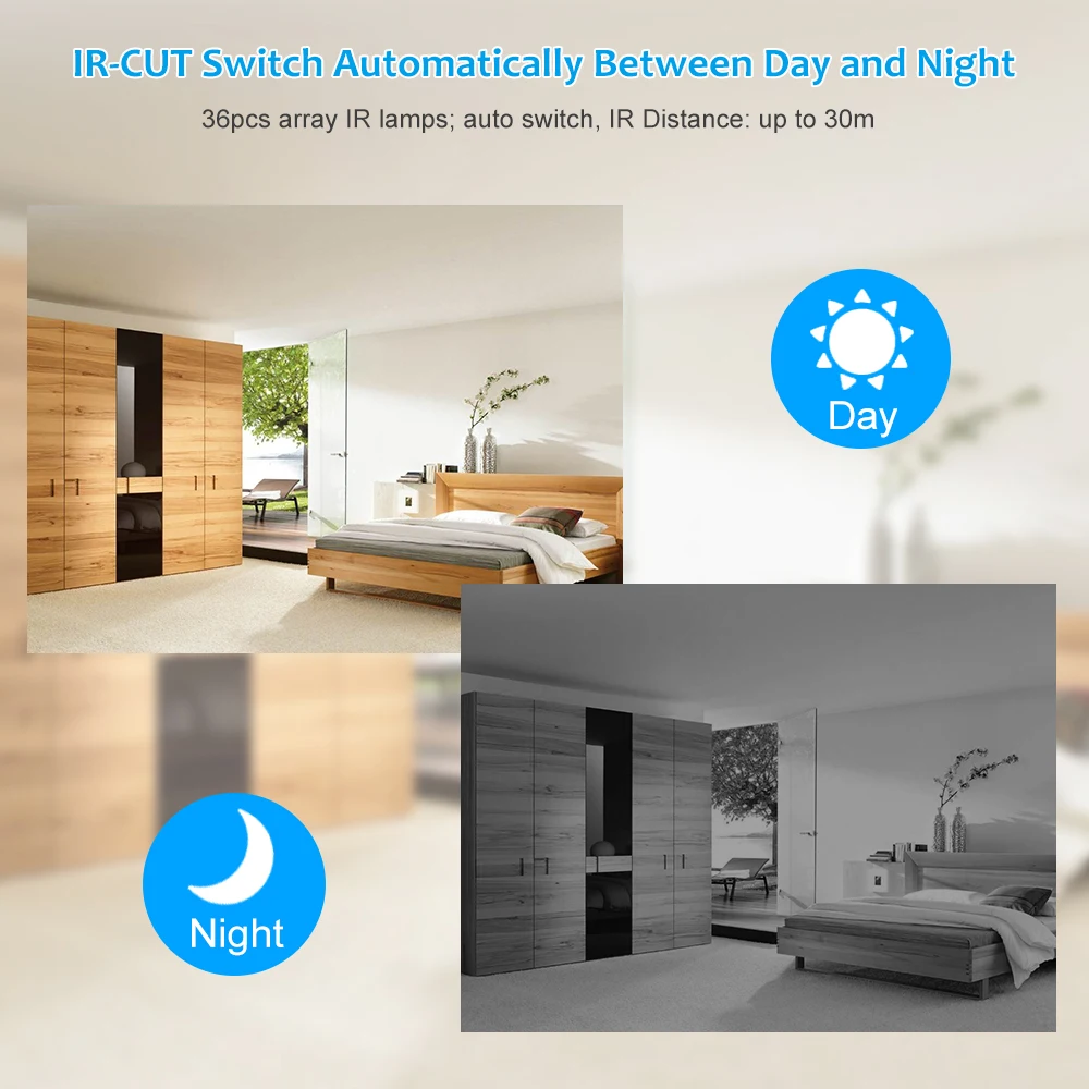 HD 1080P 36 LEDs IP Camera Security Waterproof Bullet Camera support P2P Phone APP Onvif 2-way Audio Night Viewwith TF Card Slot
HD 1080P 36 LEDs IP Camera Security Waterproof Bullet Camera support P2P Phone APP Onvif 2-way Audio Night Viewwith TF Card Slot