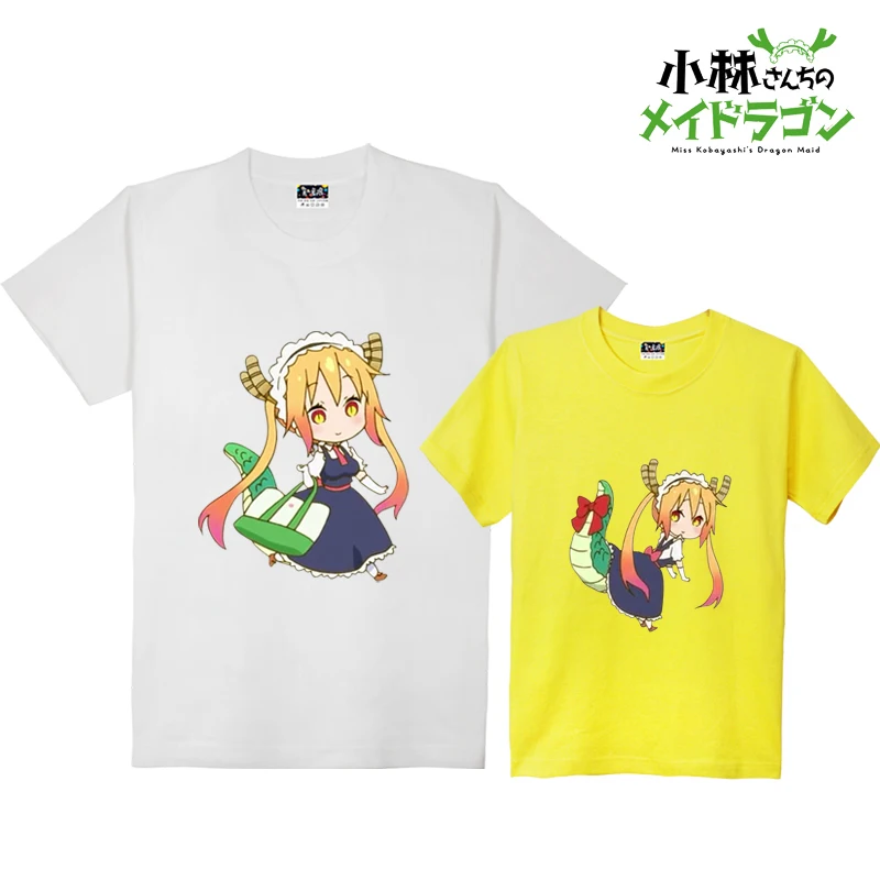 Miss Kobayashi's 2017 Kobayashi san Chi no Maid Dragon Tooru футболки с принтом мужские модные коротким