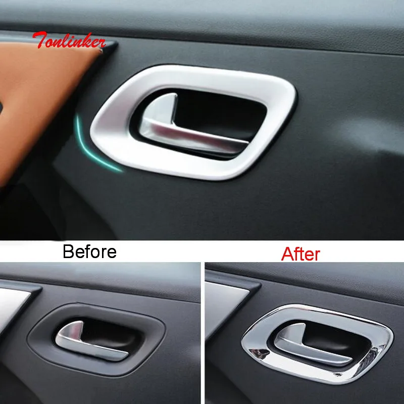 Tonlinker Exterior Door handle Cover Sticker for Citroen C-Elysee/Peugeot 301 2014-17 Car styling 4 PCS ABS Chrome Cover sticker
Tonlinker Exterior Door handle Cover Sticker for Citroen C-Elysee/Peugeot 301 2014-17 Car styling 4 PCS ABS Chrome Cover sticker