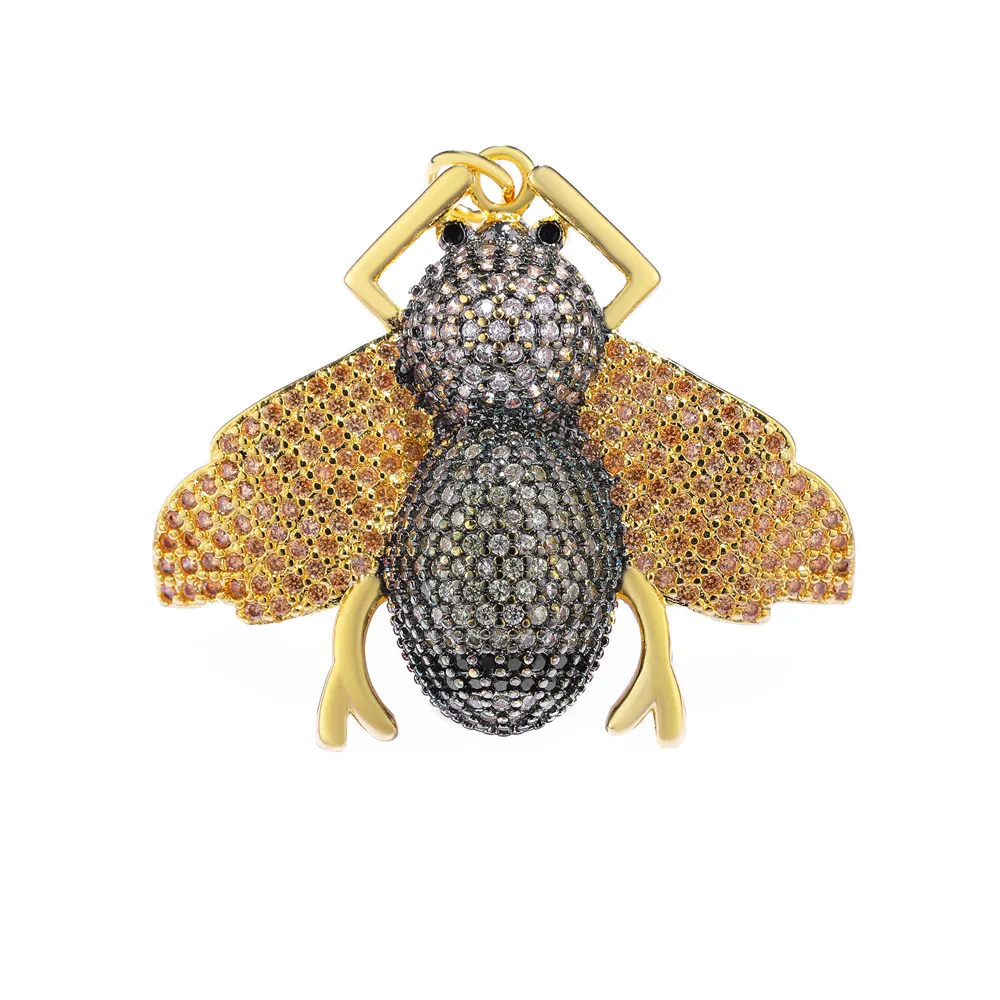2018 New Arrival Jewelry Micro Pave Zircon Gold Insect Bee Charm Pendants Accessories For Women Men Bracelet Necklace DIY Making
2018 New Arrival Jewelry Micro Pave Zircon Gold Insect Bee Charm Pendants Accessories For Women Men Bracelet Necklace DIY Making
