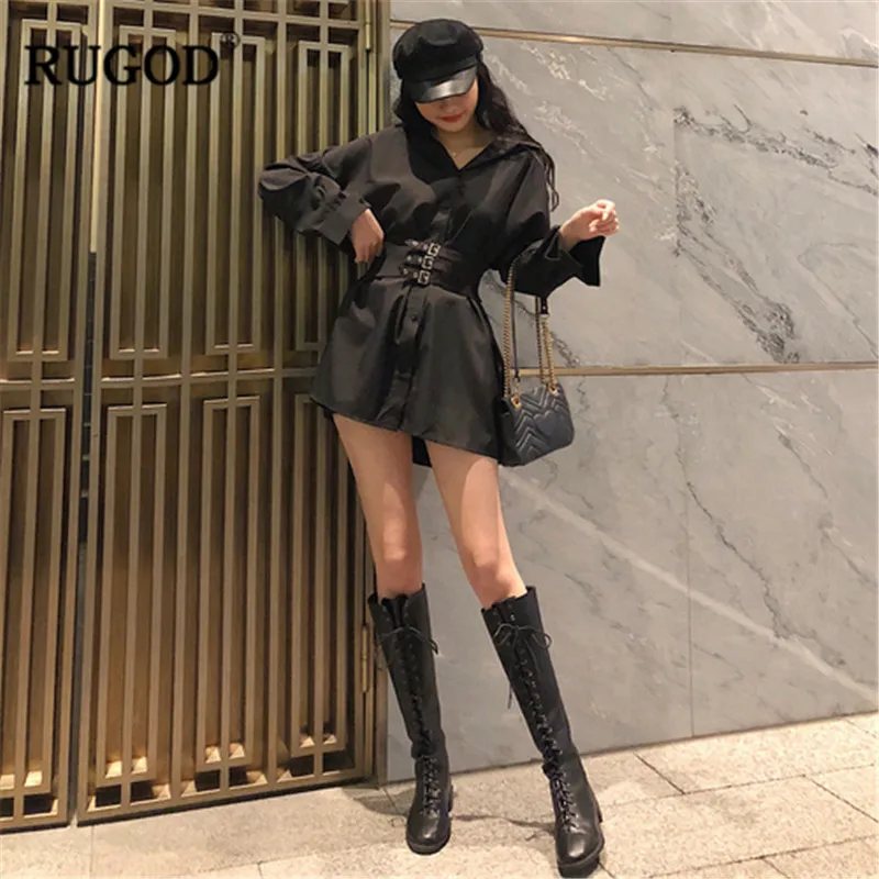 RUGOD Elegant women blouses long sleeves waistband tied beading solid turn-down collar england style office ladies wearing modis
RUGOD Elegant women blouses long sleeves waistband tied beading solid turn-down collar england style office ladies wearing modis