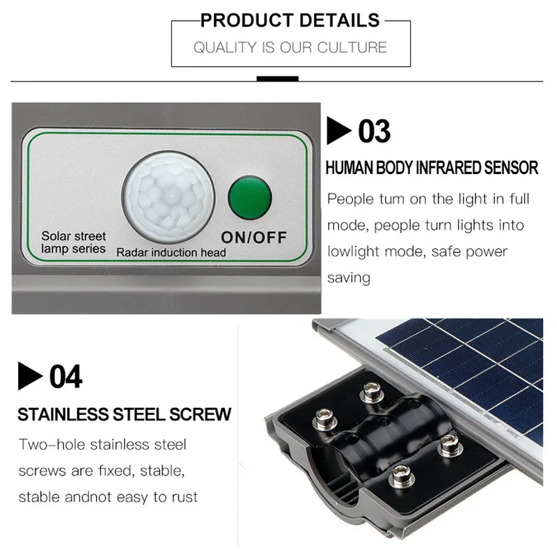 AUGIENB 7000LM 40W 20 LED Solar Street Light Wall Lamp Super Bright Radar PIR Motion Sensor Security Lamp for Outdoor Garden
AUGIENB 7000LM 40W 20 LED Solar Street Light Wall Lamp Super Bright Radar PIR Motion Sensor Security Lamp for Outdoor Garden