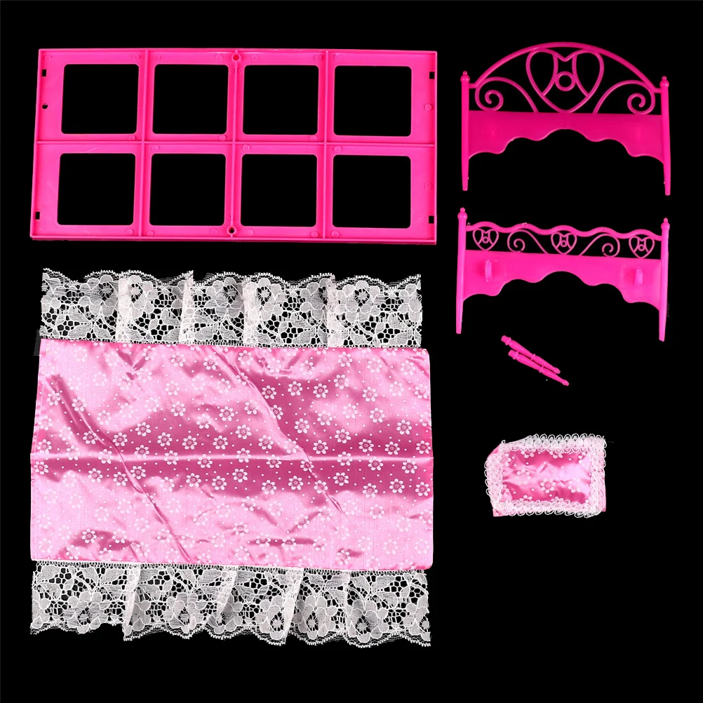 Girl Birthday Gift Plastic Bed Bedroom Furniture For Barbie Dolls Doll House Pink random colour
Girl Birthday Gift Plastic Bed Bedroom Furniture For Barbie Dolls Doll House Pink random colour