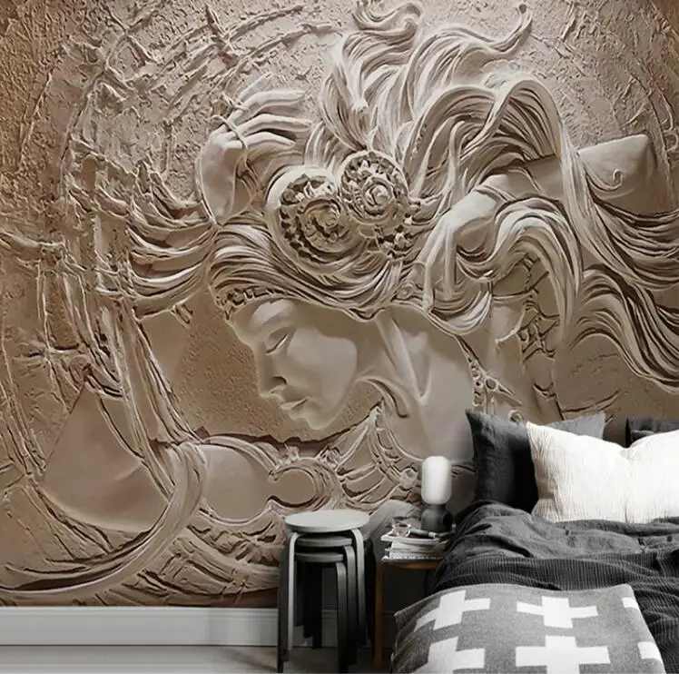 European 3D Embossed Beauty Mural Personalized Custom Photo Wallpaper Living Room TV Background Mural Mon-woven Waterproof Mural
European 3D Embossed Beauty Mural Personalized Custom Photo Wallpaper Living Room TV Background Mural Mon-woven Waterproof Mural