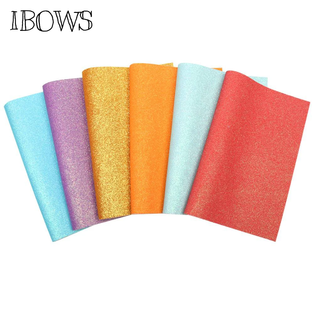 IBOWS 22*30cm Shiny Fine Glitte Synthetic Leather Fabric for DIY Bag Shoes Accessories Fabric Handmade Hair Bows Craft Material
IBOWS 22*30cm Shiny Fine Glitte Synthetic Leather Fabric for DIY Bag Shoes Accessories Fabric Handmade Hair Bows Craft Material