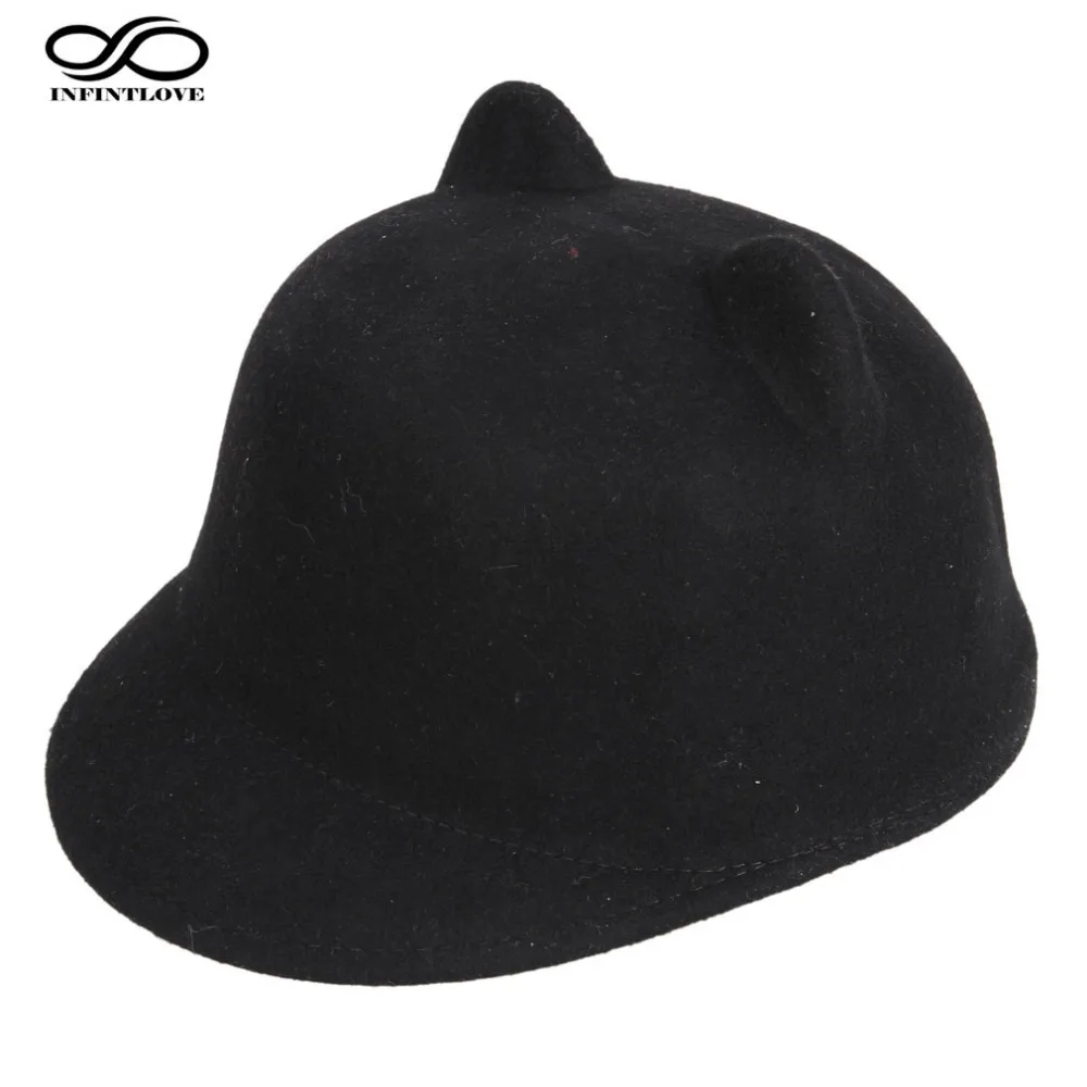 Фото LUCKYLIANJI Высококачественная детская шляпа из 100% шерсти с демоном и - купить