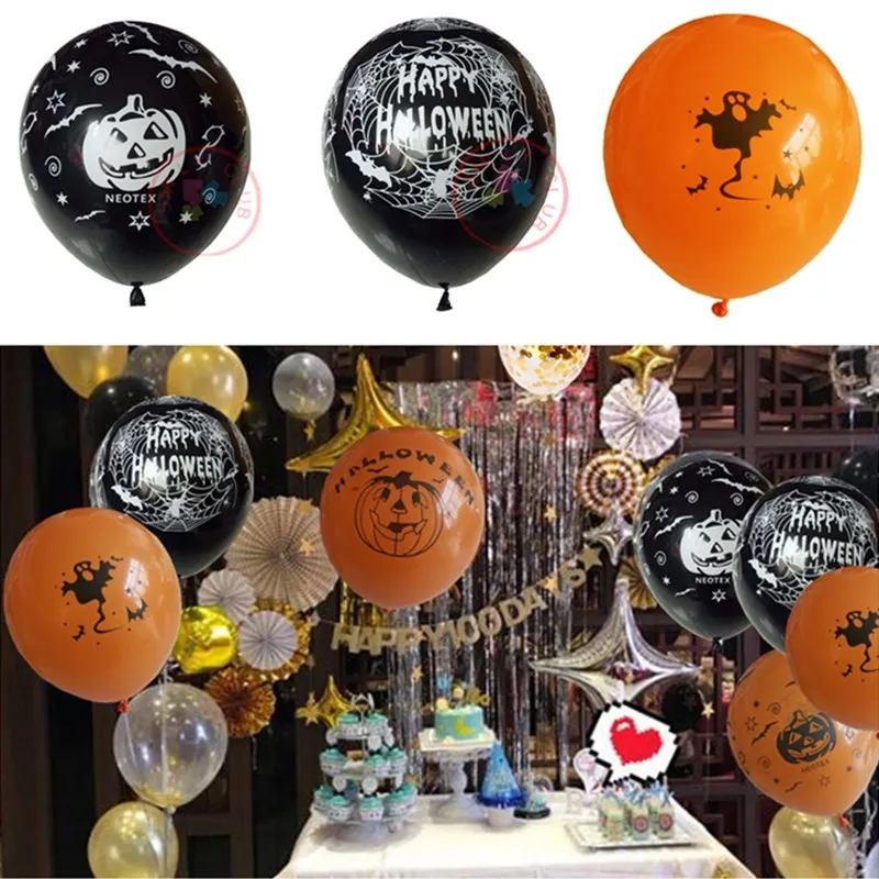 Halloween Pumpkin Ghost Balloons Halloween Decorations Spider latex Balloons Inflatable Toys Bat Globos Halloween Party Supplies
Halloween Pumpkin Ghost Balloons Halloween Decorations Spider latex Balloons Inflatable Toys Bat Globos Halloween Party Supplies