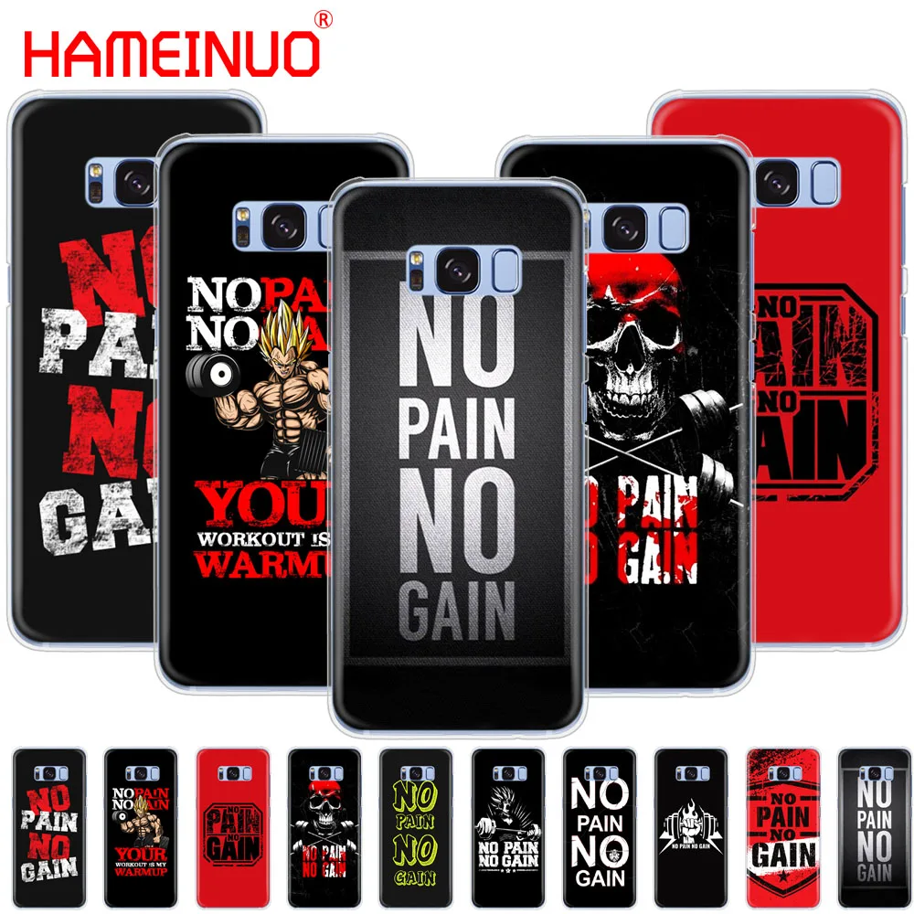 HAMEINUO чехол для сотового телефона с надписью no pain gain спортзала и фитнеса Samsung Galaxy S9