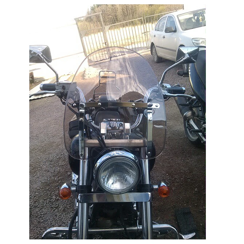 Ветровое стекло Дымчатого цвета для 1969 2017 Kawasaki Vulcan VN 88 500 750 800 900 1500 1600 1700 2000 Classic Custom