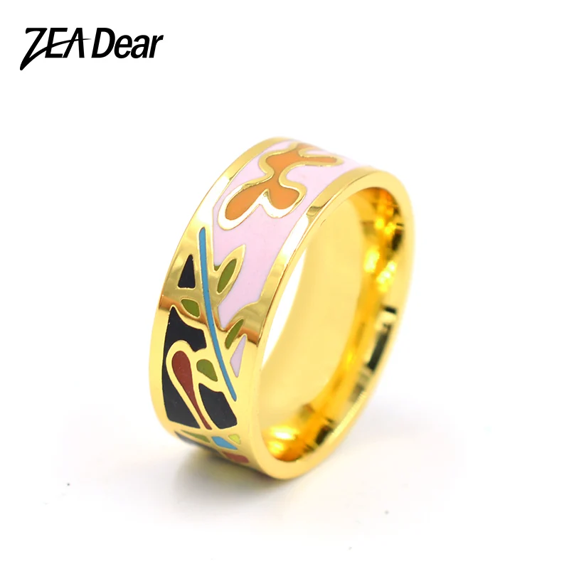 ZEA Dear Jewelry Stainless Steel Rings Enamel Jewelry For Women Dubai Round Colorful Rings For Romantic Wedding Jewelry Findings
ZEA Dear Jewelry Stainless Steel Rings Enamel Jewelry For Women Dubai Round Colorful Rings For Romantic Wedding Jewelry Findings