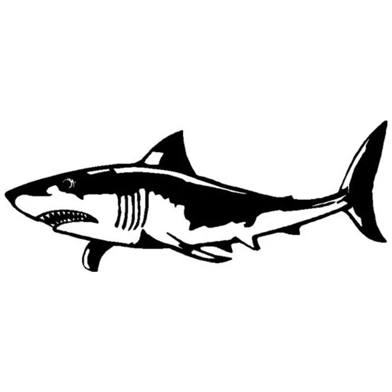 14.1*5.6CM Great White Shark Car Styling Funny Stickers Fashion Classic Motorcycle Decals Black/Silver C6-1123
14.1*5.6CM Great White Shark Car Styling Funny Stickers Fashion Classic Motorcycle Decals Black/Silver C6-1123