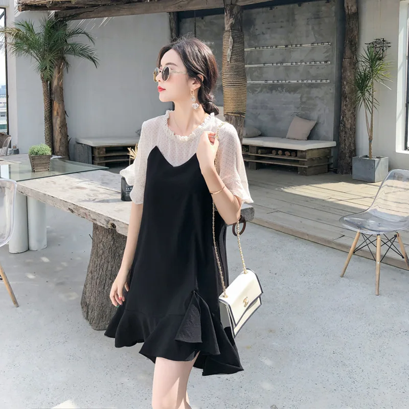 2018 Summer New Design Dot Chiffon Loose Korean Maternity Clothing Dress For Pregnant Women Nursing Dress Breastfeeding Dress
2018 Summer New Design Dot Chiffon Loose Korean Maternity Clothing Dress For Pregnant Women Nursing Dress Breastfeeding Dress