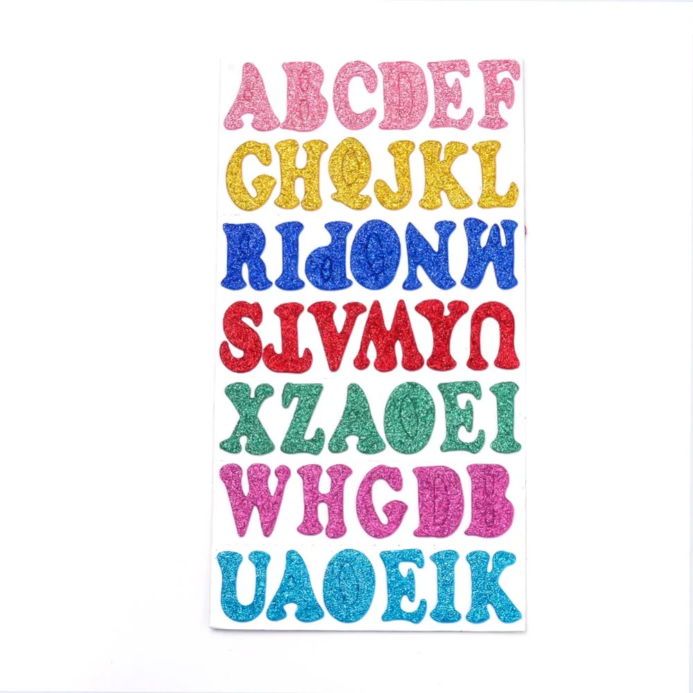 Glitter Foam Stickers Letters for Kid's Arts Greeting Cards Scrapbooks Home Decoration Jewelry Making Mixed Color
Glitter Foam Stickers Letters for Kid's Arts Greeting Cards Scrapbooks Home Decoration Jewelry Making Mixed Color