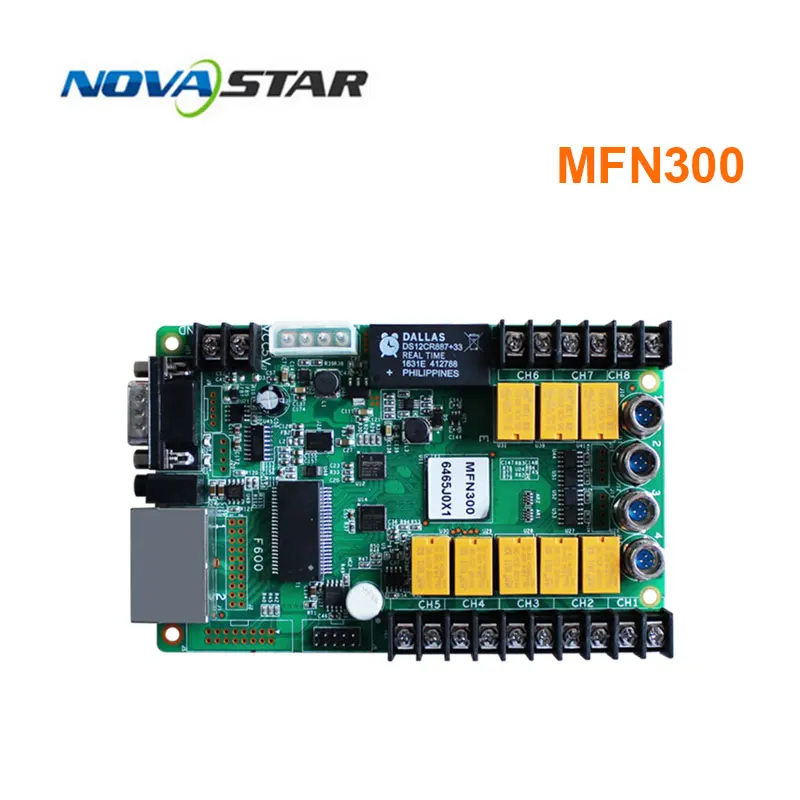 Nova MFN300 LED multifunction card Support temperature and humidity module connection
Nova MFN300 LED multifunction card Support temperature and humidity module connection