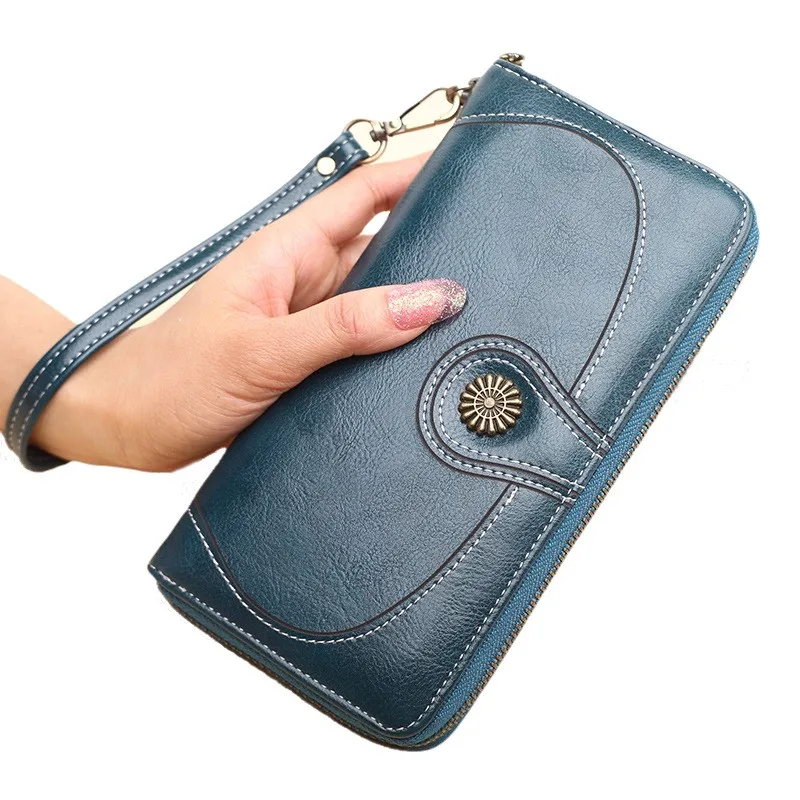 2019 New Women Wallets Female Long Purse Brand Zipper Phone Lady Vintage Leather Clutch Purse Woman Wallet Card Holder
2019 New Women Wallets Female Long Purse Brand Zipper Phone Lady Vintage Leather Clutch Purse Woman Wallet Card Holder