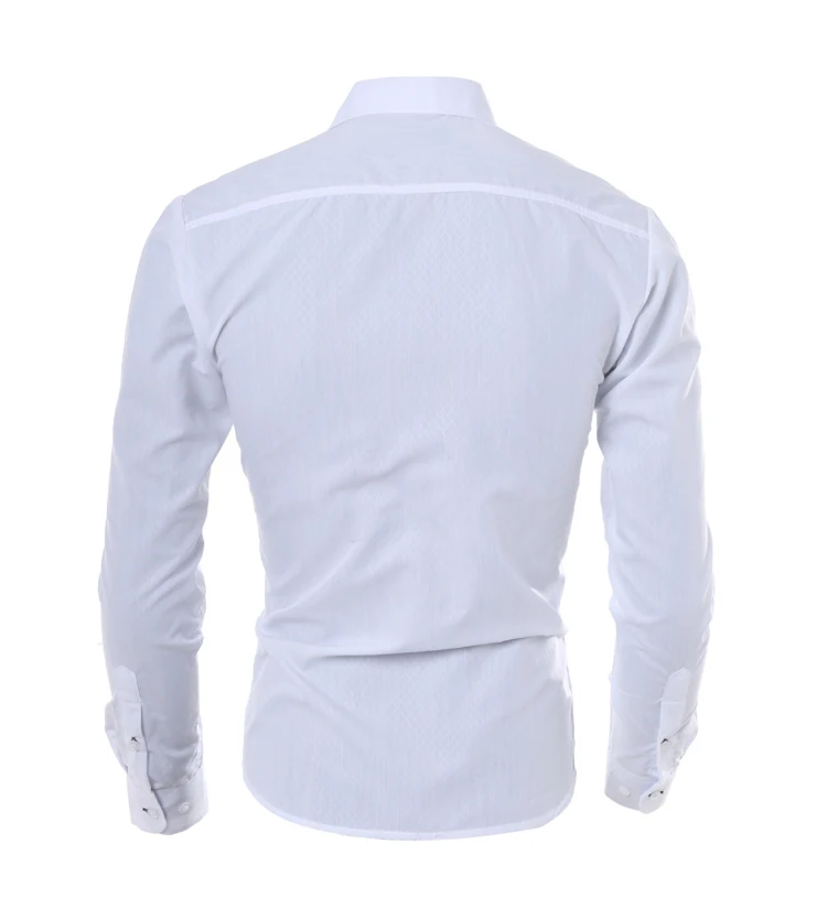 Рубашки в клетку мужские повседневные приталенная деловая блуза с длинным