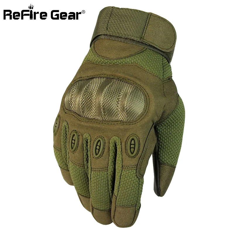 ReFire Gear Military Tactical Gloves Armor Knuckle Paintball Army Combat Glove Anti-Skid Bicycle Touch Screen Full Finger Mitten
ReFire Gear Military Tactical Gloves Armor Knuckle Paintball Army Combat Glove Anti-Skid Bicycle Touch Screen Full Finger Mitten