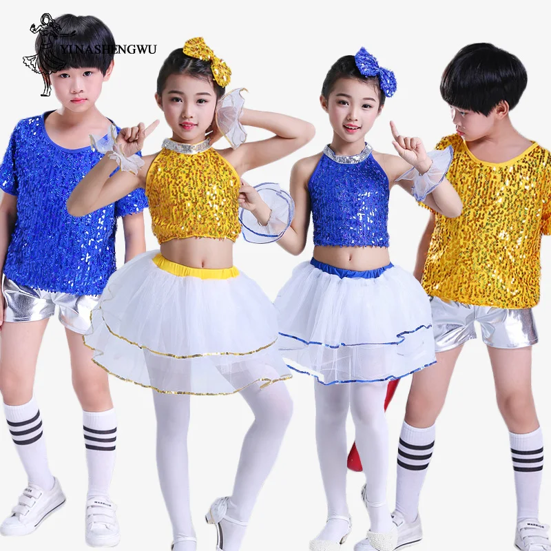 Jazz Dance Costumes for Girls Children performance clothing Hip Hop Modern Dance Clothes Children Stage Show Girls 4set Boy 3set
Jazz Dance Costumes for Girls Children performance clothing Hip Hop Modern Dance Clothes Children Stage Show Girls 4set Boy 3set