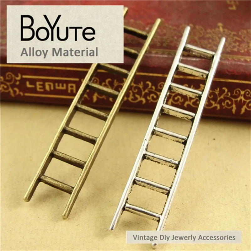 BoYuTe (50 шт./лот) 10*51 мм Античная бронзовая Посеребренная фурнитура из цинкового сплава, подвеска в форме лестницы, фурнитура для поделок, аксес...
BoYuTe (50 шт./лот) 10*51 мм Античная бронзовая Посеребренная фурнитура из цинкового сплава, подвеска в форме лестницы, фурнитура для поделок, аксес...