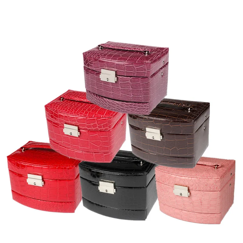 2019 New Korean Style 3 Layers 6 Colors PU Jewelry Box Simple Ring Stud Earrings Leather Jewelry Box High Quality Wholesale
2019 New Korean Style 3 Layers 6 Colors PU Jewelry Box Simple Ring Stud Earrings Leather Jewelry Box High Quality Wholesale