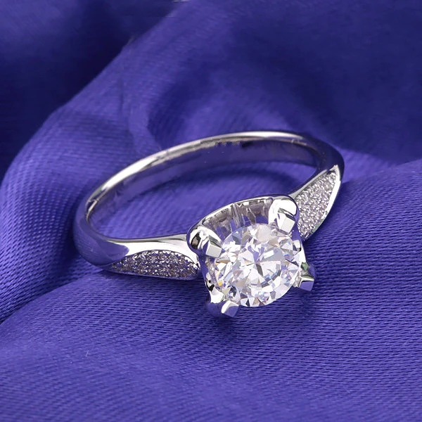 Quality Guarantee! Real 14K 585 White Gold Jewelry Test Positive Certified 1Ct Moissanite Diamond Ring Solid 14K Gold
Quality Guarantee! Real 14K 585 White Gold Jewelry Test Positive Certified 1Ct Moissanite Diamond Ring Solid 14K Gold