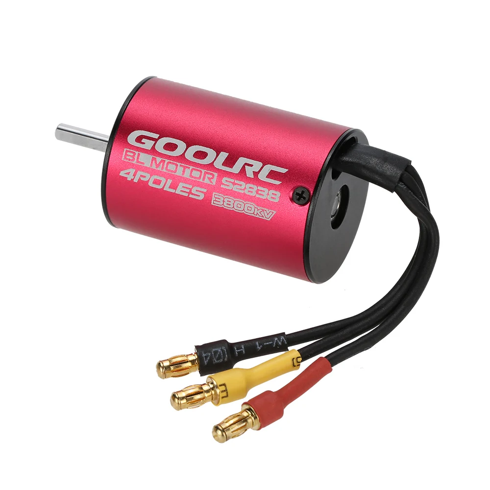 Бессенсорный бесщеточный двигатель GoolRC S2838 3800KV для радиоуправляемого автомобиля