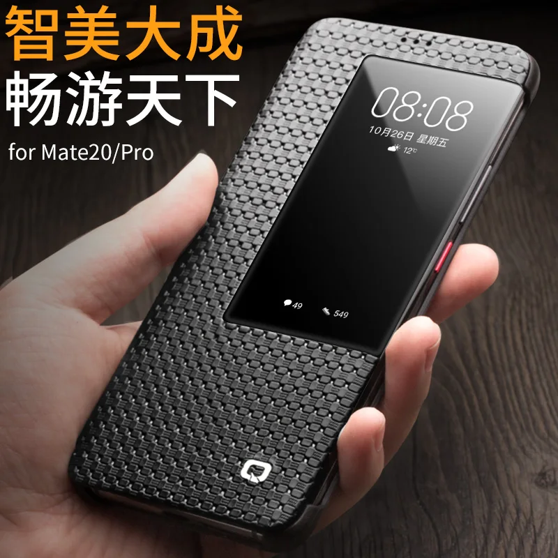Роскошный Ультратонкий флип-чехол из натуральной кожи для Huawei Mate 20 Pro Grid Business Smart View Window, чехол для Huawei Mate20 Pro
Роскошный Ультратонкий флип-чехол из натуральной кожи для Huawei Mate 20 Pro Grid Business Smart View Window, чехол для Huawei Mate20 Pro