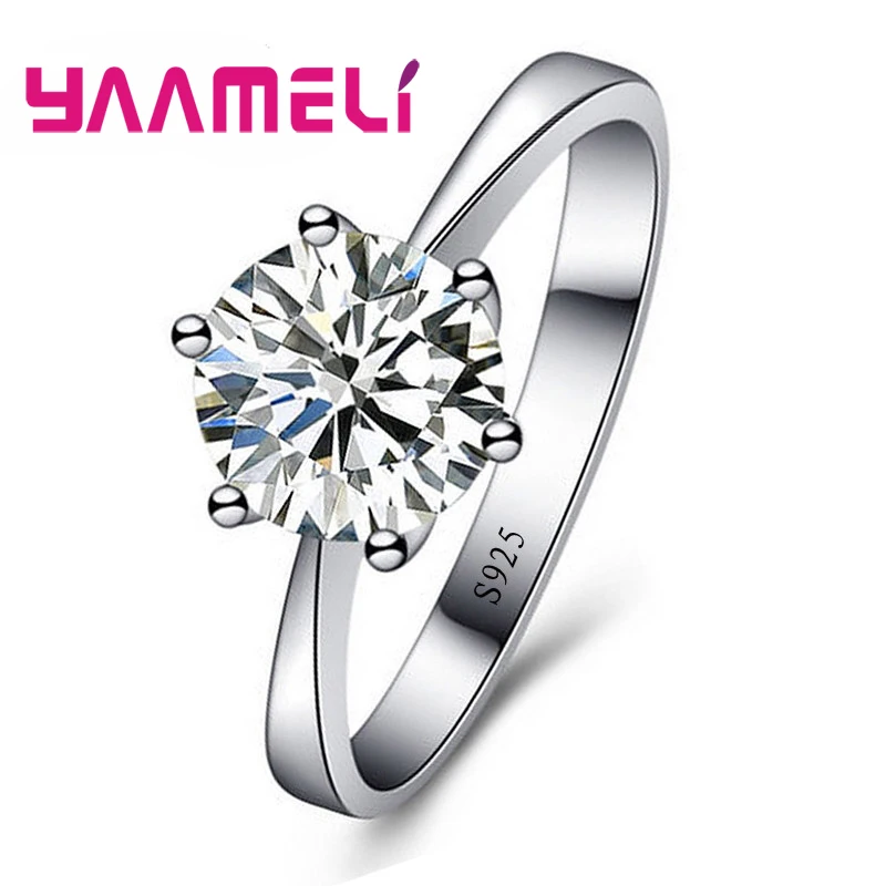 Real 925 Sterling Silver Big Promotion Super Bright Cubic Zirconia Finger Rings For Women Bridal Wedding Crystal Jewelry
Real 925 Sterling Silver Big Promotion Super Bright Cubic Zirconia Finger Rings For Women Bridal Wedding Crystal Jewelry