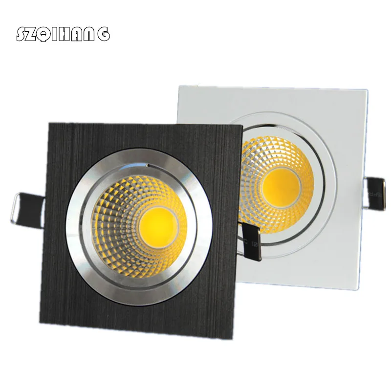 Dimmable Led downlight light COB Ceiling Spot Light 7w 10w 85-265V ceiling recessed Lights Indoor Lighting White Black Silver
Dimmable Led downlight light COB Ceiling Spot Light 7w 10w 85-265V ceiling recessed Lights Indoor Lighting White Black Silver