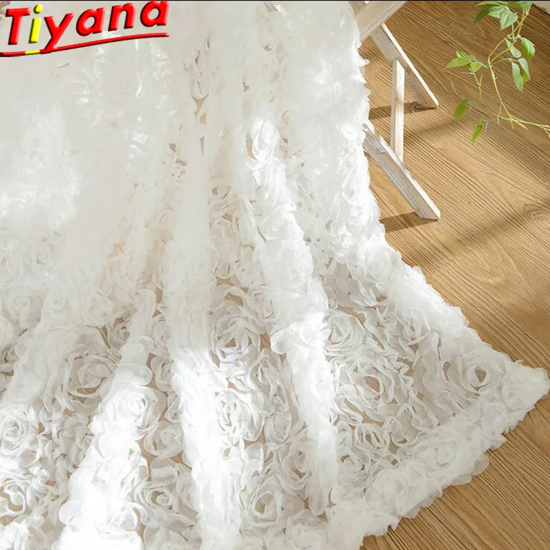 White Lace 3D Rose Curtains Voile Custom Window Screens For Marriage Living Room Bedroom Korean Creative Pink Sheer WP148 *30
White Lace 3D Rose Curtains Voile Custom Window Screens For Marriage Living Room Bedroom Korean Creative Pink Sheer WP148 *30