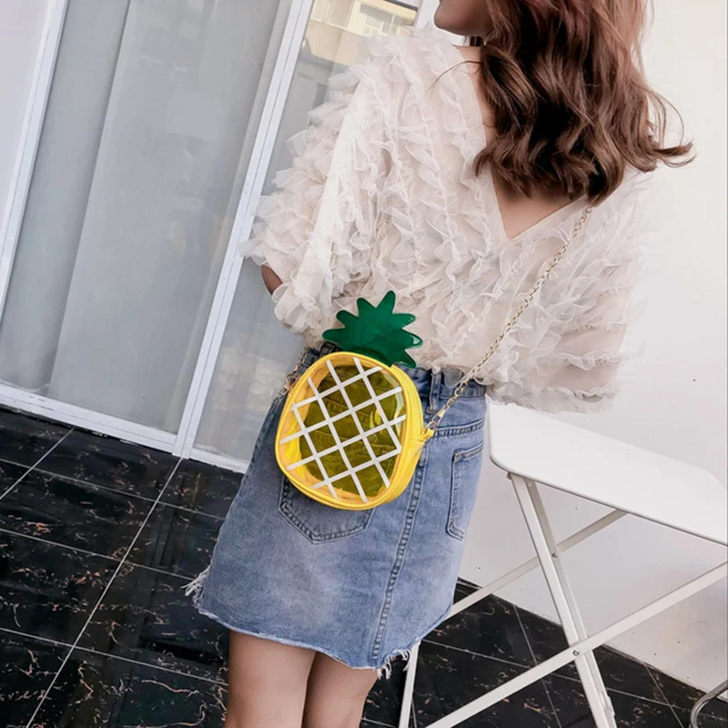 Women's Bag Banana Color Transparent Messenger Bags Woman Shoulder Bags And Handbags Pineapple Shape Womens' Pouch
Women's Bag Banana Color Transparent Messenger Bags Woman Shoulder Bags And Handbags Pineapple Shape Womens' Pouch