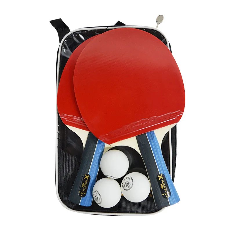 Huieson 2Pcs/Set Classic 5 Ply Solid Wood Table Tennis Rackets Double Face Pimples-in Rubber Table Tennis Bats for Teenagers 
Huieson 2Pcs/Set Classic 5 Ply Solid Wood Table Tennis Rackets Double Face Pimples-in Rubber Table Tennis Bats for Teenagers