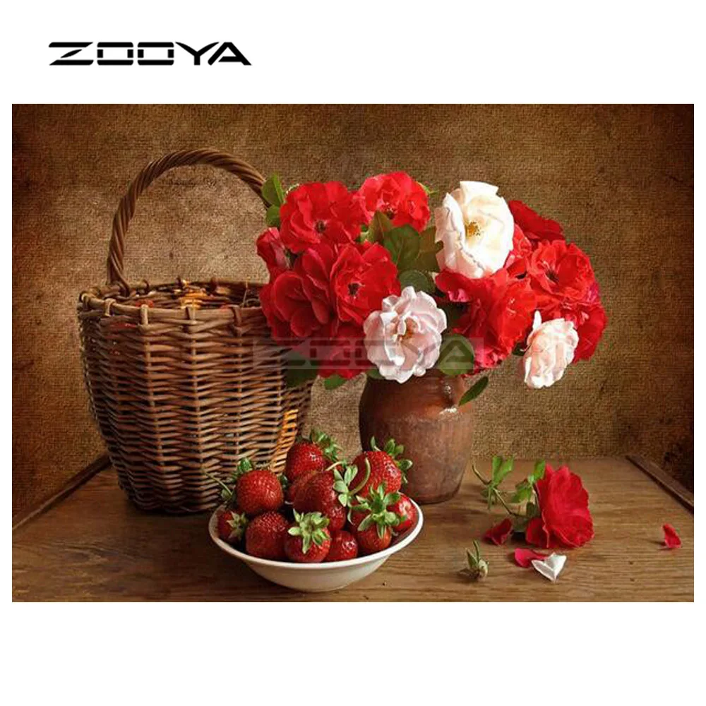 ZOOYA Diamond Embroidery Diamond Painting Flower Baskets &Strawberries Mosaic Daisies Round Diamond Painting Cross Stitch R190
ZOOYA Diamond Embroidery Diamond Painting Flower Baskets &Strawberries Mosaic Daisies Round Diamond Painting Cross Stitch R190