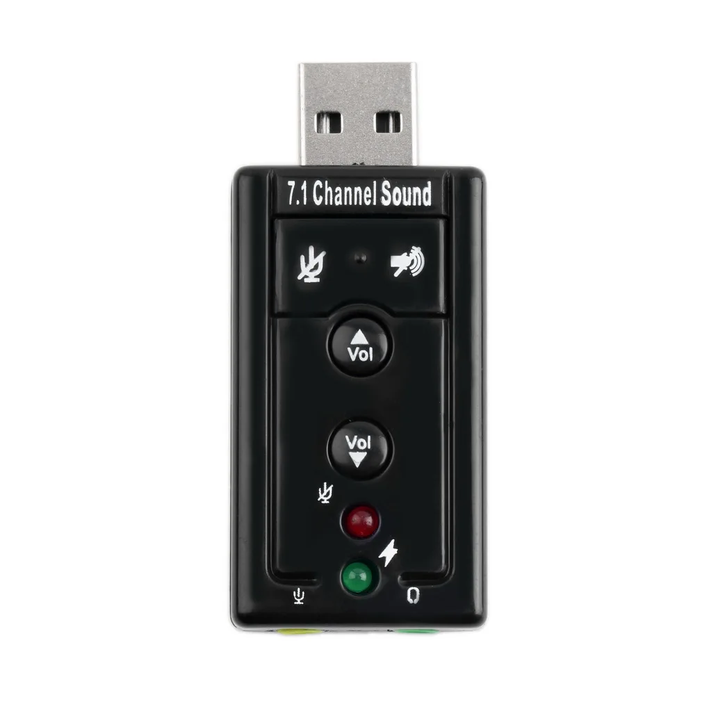 2017 Лидер продаж 1 шт. мини USB 2 0 3D внешний 7 каналов виртуальный 12 Мбит/с Аудио