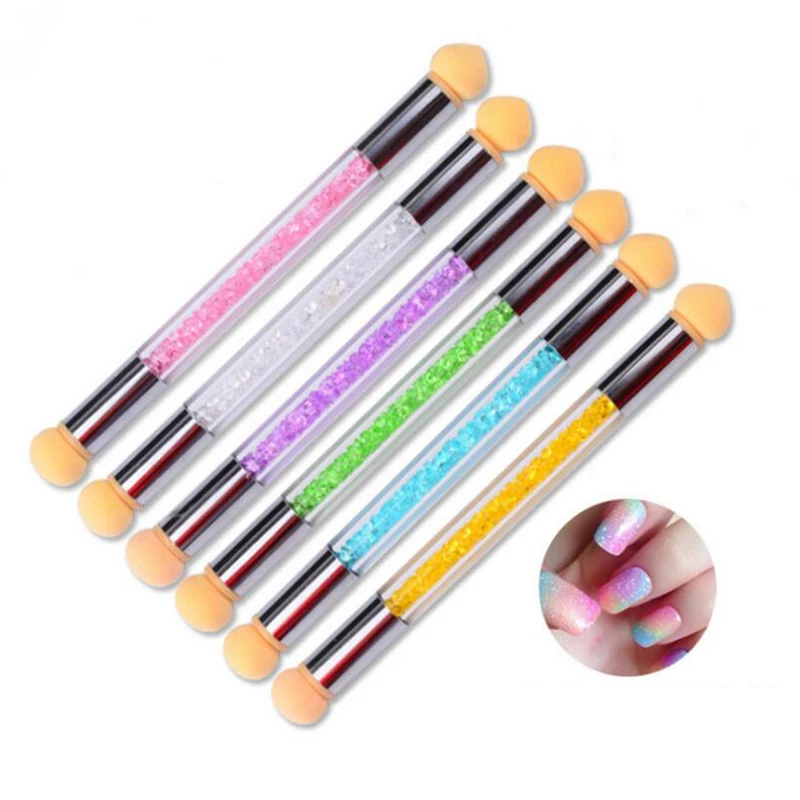 Tignish 2 Heads Nail Art Sponge Gradient Brush Acrylic Gel Polish Gradual Color Transfer Rhinestone Sequins Pick Up Paint Pen
Tignish 2 Heads Nail Art Sponge Gradient Brush Acrylic Gel Polish Gradual Color Transfer Rhinestone Sequins Pick Up Paint Pen