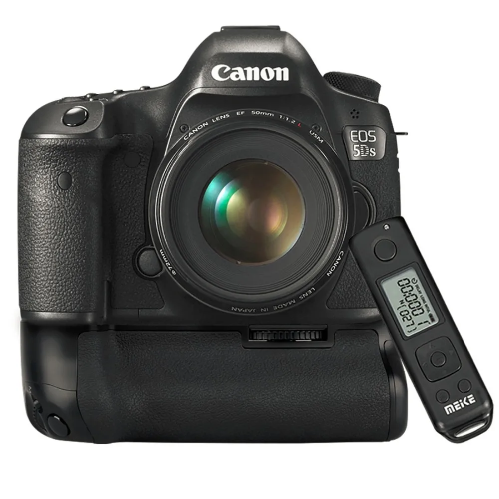 MEIKE MK-5DS Wireless Control Vertical Battery Grip Holde for Canon 5D Mark III / 5DS / 5DS R Cameras
MEIKE MK-5DS Wireless Control Vertical Battery Grip Holde for Canon 5D Mark III / 5DS / 5DS R Cameras