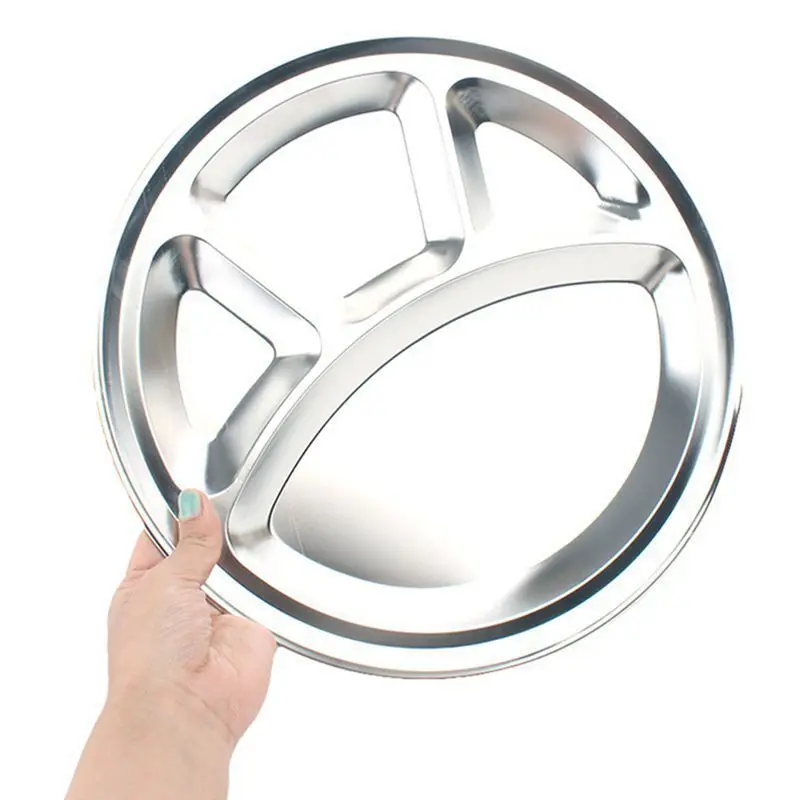Outdoor BBQ Tool Stainless Steel 3 Sections Round Divided Dish Snack Dinner Plate Diameter
Outdoor BBQ Tool Stainless Steel 3 Sections Round Divided Dish Snack Dinner Plate Diameter