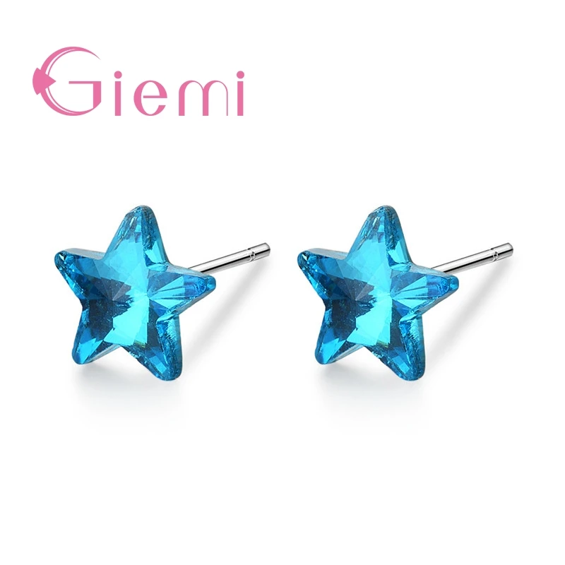New Arrival Woman Clear Blue CZ Rhinestone Star Small Earring Popular Women Stud Earrings 925 Sterling Silver Jewelry Top Sale
New Arrival Woman Clear Blue CZ Rhinestone Star Small Earring Popular Women Stud Earrings 925 Sterling Silver Jewelry Top Sale